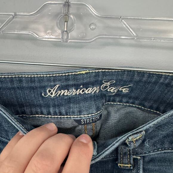 American Eagle Stretch Artist Jeans Women's Size 10 Flare Leg Medium Wash - Picture 8 of 11